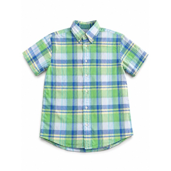Jos. A. Bank Other - Jos A Bank Stays Cool Mens S Plaid Button Down Shirt Green Blue Cotton Summer